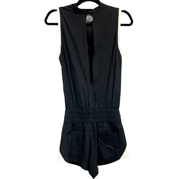 Helmut Lang Torsion Black & White Playsuit Romper - Picture 5 of 9